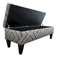 Banc de rangement capitonné 10 boutons Brooke Nouvea Designer