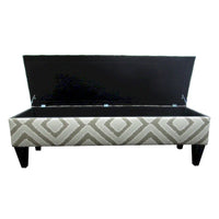Banc de rangement capitonné 10 boutons Brooke Nouvea Designer