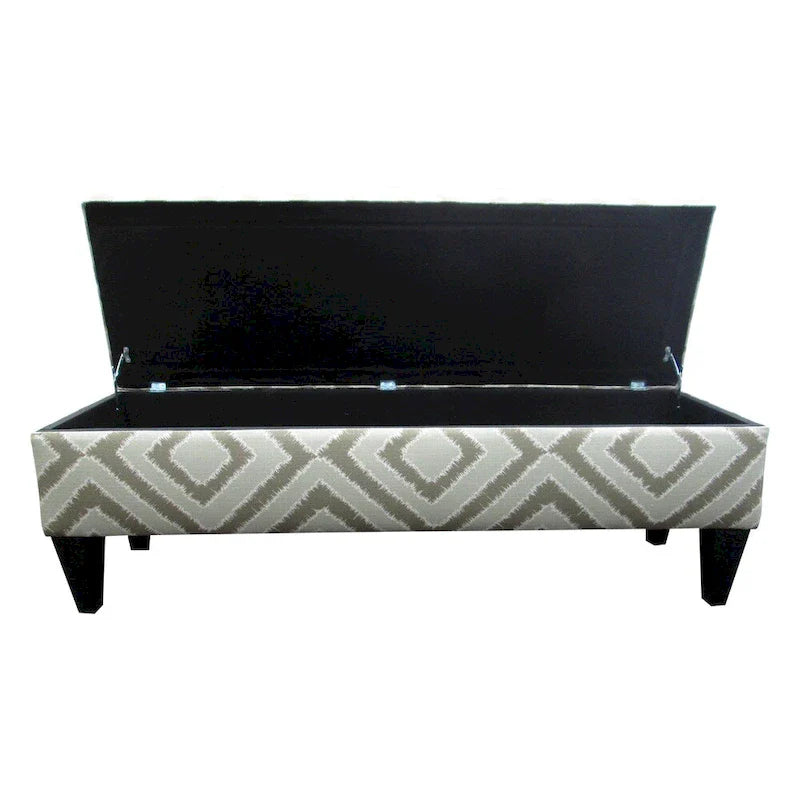 Banc de rangement capitonné 10 boutons Brooke Nouvea Designer