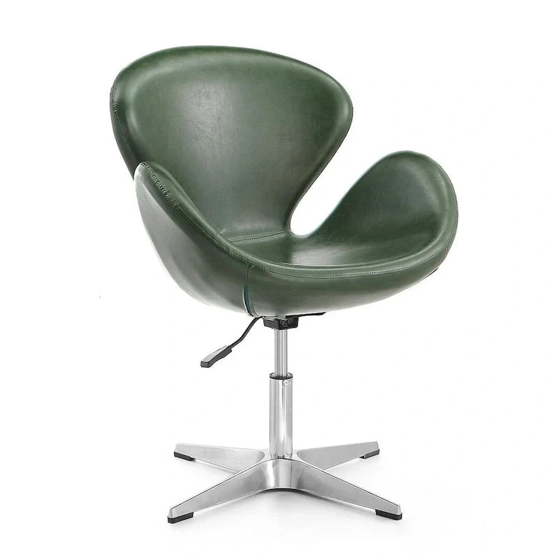 Manhattan Comfort Chaises pivotantes réglables en chrome (lot de 2)
