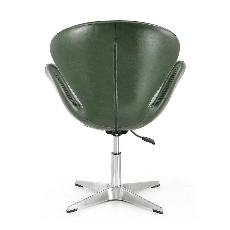 Manhattan Comfort Chaises pivotantes réglables en chrome (lot de 2)