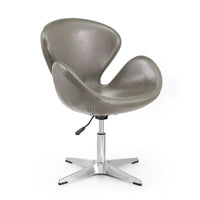 Manhattan Comfort Chaises pivotantes réglables en chrome (lot de 2)