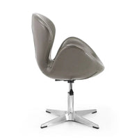 Manhattan Comfort Chaises pivotantes réglables en chrome (lot de 2)