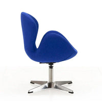 Manhattan Comfort Chaises pivotantes réglables en chrome (lot de 2)