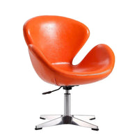 Manhattan Comfort Chaises pivotantes réglables en chrome (lot de 2)