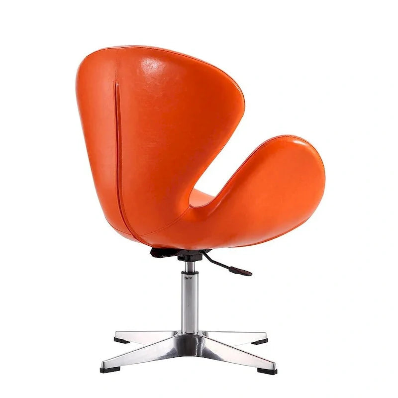 Manhattan Comfort Chaises pivotantes réglables en chrome (lot de 2)