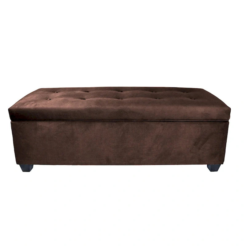 Banc de rangement en lin capitonné Sole Secret Obsession