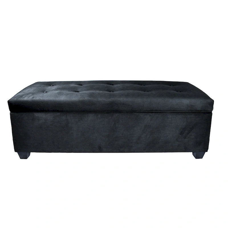 Banc de rangement en lin capitonné Sole Secret Obsession