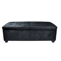 Banc de rangement en lin capitonné Sole Secret Obsession