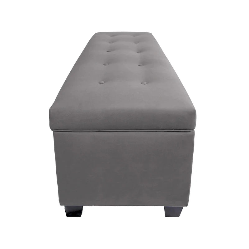 Banc de rangement en lin capitonné Sole Secret Obsession