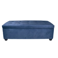 Banc de rangement en lin capitonné Sole Secret Obsession
