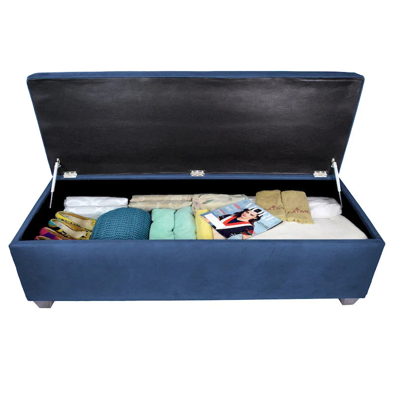 Banc de rangement en lin capitonné Sole Secret Obsession