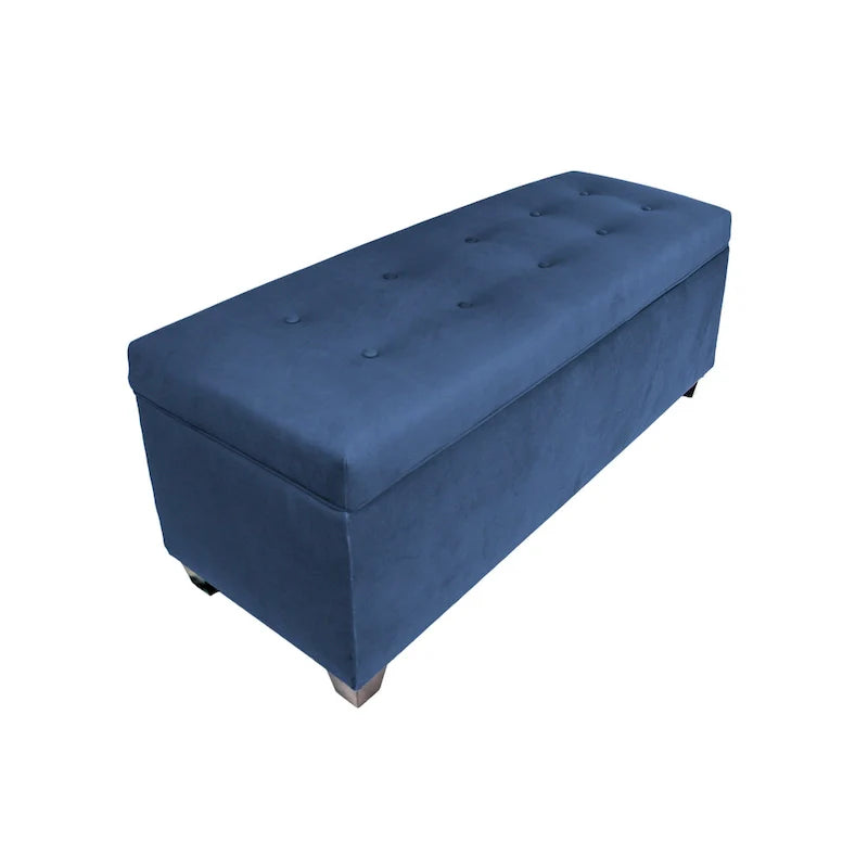 Banc de rangement en lin capitonné Sole Secret Obsession
