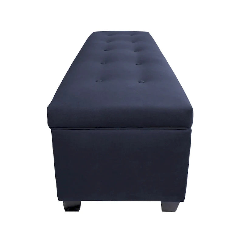 Banc de rangement en lin capitonné Sole Secret Obsession