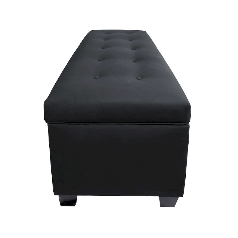 Banc de rangement en lin capitonné Sole Secret Obsession