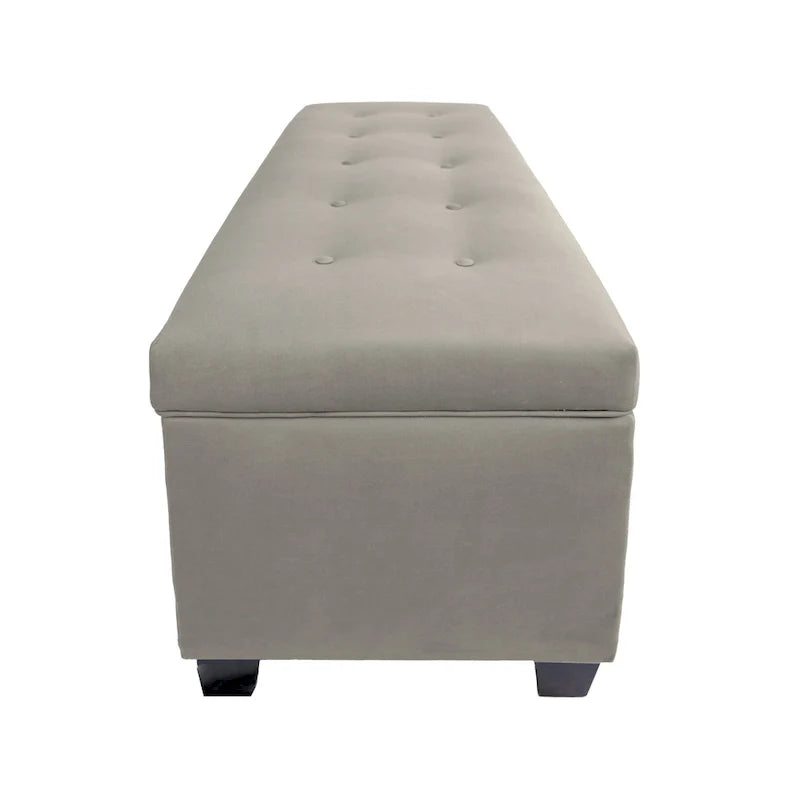Banc de rangement en lin capitonné Sole Secret Obsession