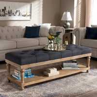 Banc de rangement moderne et rustique The Gray Barn Windy Ridge