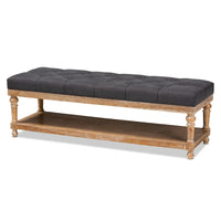 Banc de rangement moderne et rustique The Gray Barn Windy Ridge