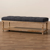 Banc de rangement moderne et rustique The Gray Barn Windy Ridge
