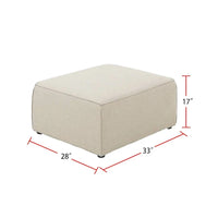 Canapé sectionnel modulable avec ottoman