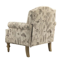 Fauteuil Yahweh Farmhouse avec têtes de clous et accoudoirs roulés par HULALA HOME (Lot de 2)