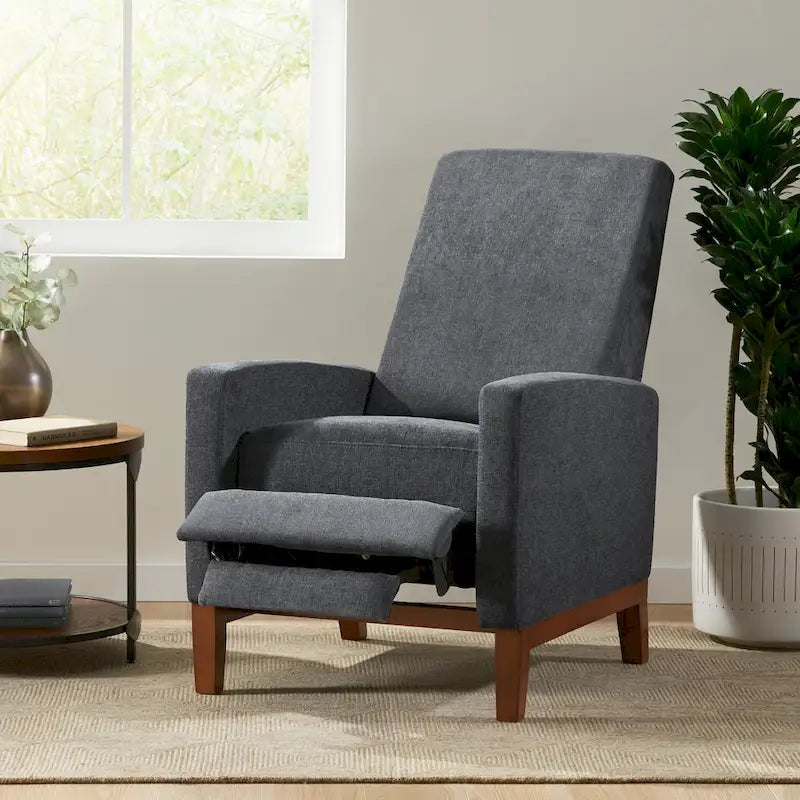 Fauteuil Inclinable à Dossier Poussé Rembourré Kalstrom par Christopher Knight Home