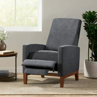Fauteuil Inclinable à Dossier Poussé Rembourré Kalstrom par Christopher Knight Home
