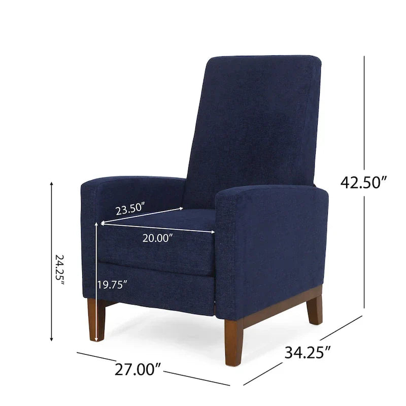 Fauteuil Inclinable à Dossier Poussé Rembourré Kalstrom par Christopher Knight Home