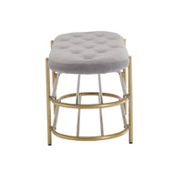 Banc de salon SEYNAR 40 en velours avec double range-chaussures