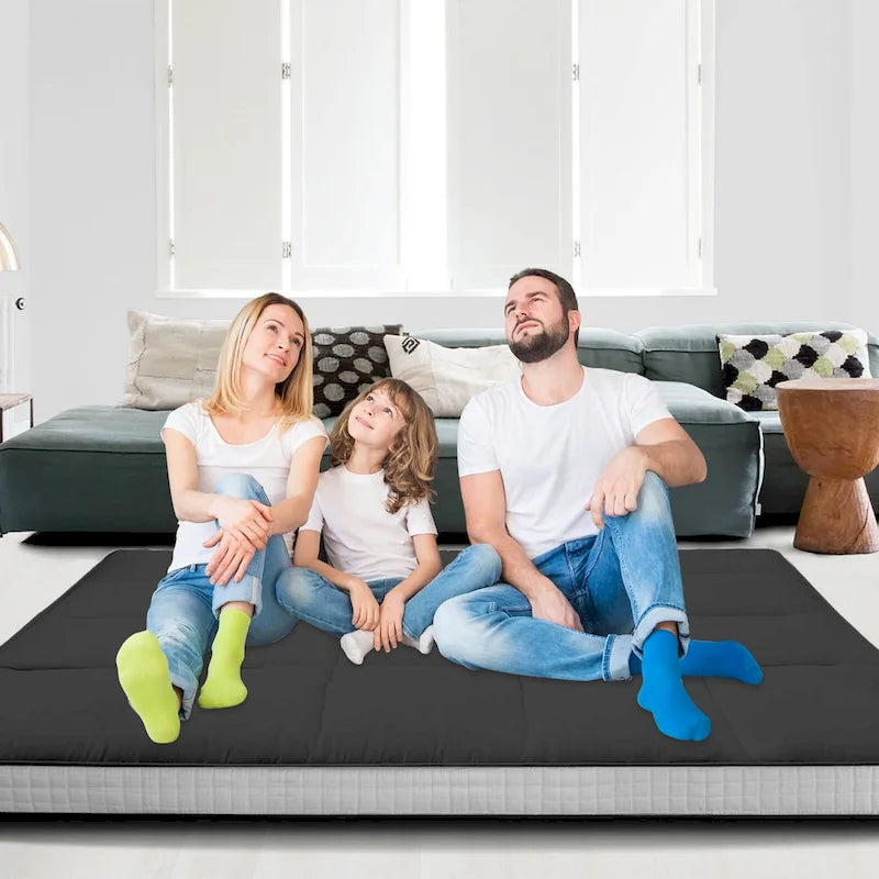 Matelas Futon Japonais Enroulable de Sol DoCred avec Sac de Rangement