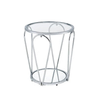 Ensemble de tables basses Gable Glam en verre 2 pièces avec étagère par Furniture of America