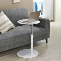 Table d'appoint avec plateau en marbre réglable en hauteur