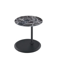 Table d'appoint avec plateau en marbre réglable en hauteur