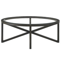 Table basse moderne et simple en verre, table basse en verre trempé