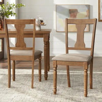 Ensemble de salle à manger 5 pièces Simple Living en bois brûlé