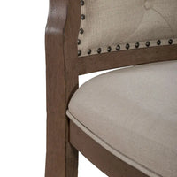 Chaise d'appoint à dossier capitonné rembourrée style ferme Americana (lot de 2)