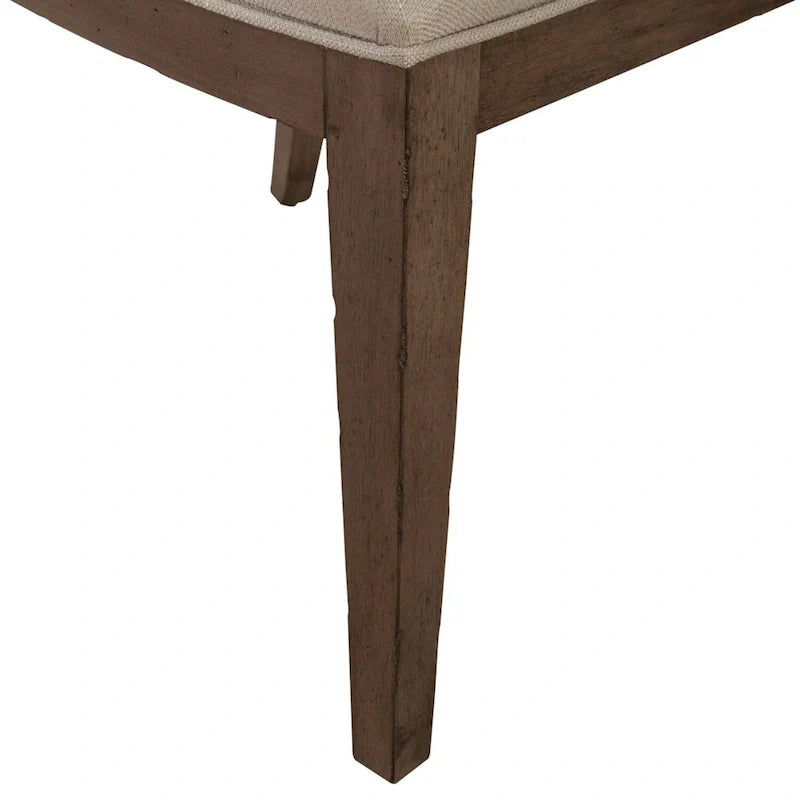 Chaise d'appoint à dossier capitonné rembourrée style ferme Americana (lot de 2)