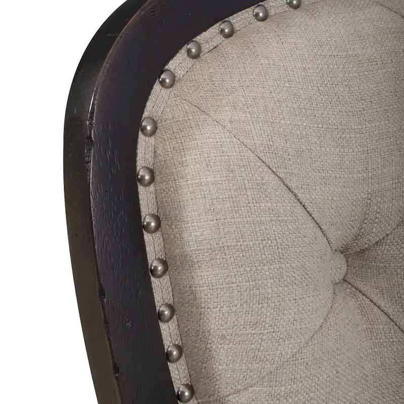 Chaise d'appoint à dossier capitonné rembourrée style ferme Americana (lot de 2)