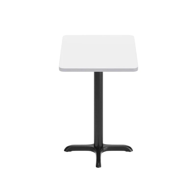 Plateau de table rectangulaire stratifié 24 x 30 avec base de table hauteur 22 x 22 - 24L x 30P x 31,125H