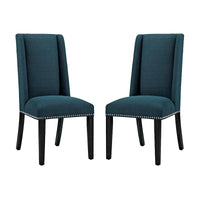 Modway Baron Chaises de salle à manger rembourrées en tissu (lot de 2)