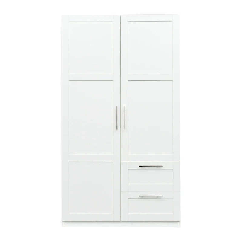 Armoire haute 70.87 pouces avec 2 portes, 2 tiroirs et 5 espaces de rangement