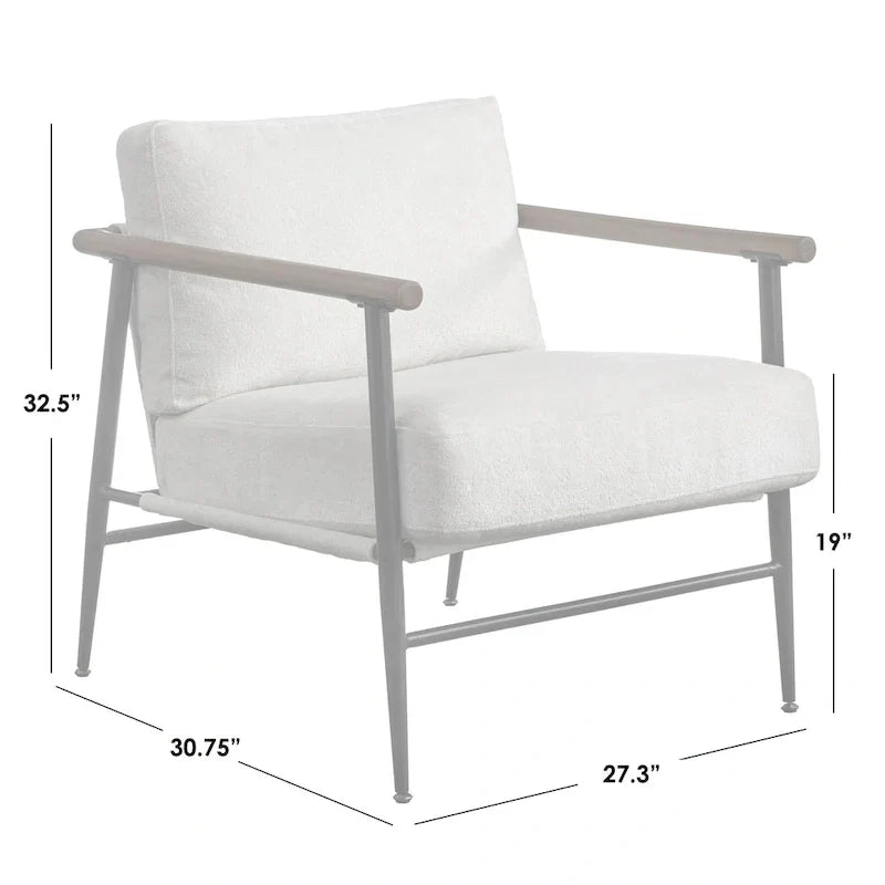 Chaise Demi Lifestorey Mid Century Modern