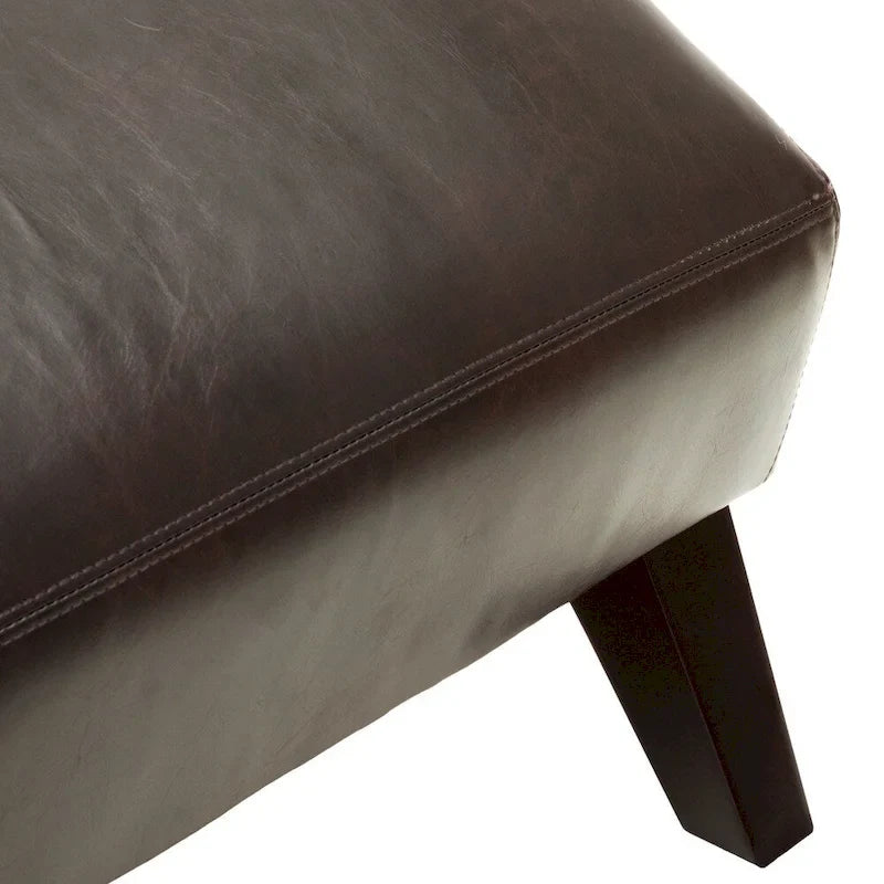 Chaise longue en cuir Finlay par Christopher Knight Home