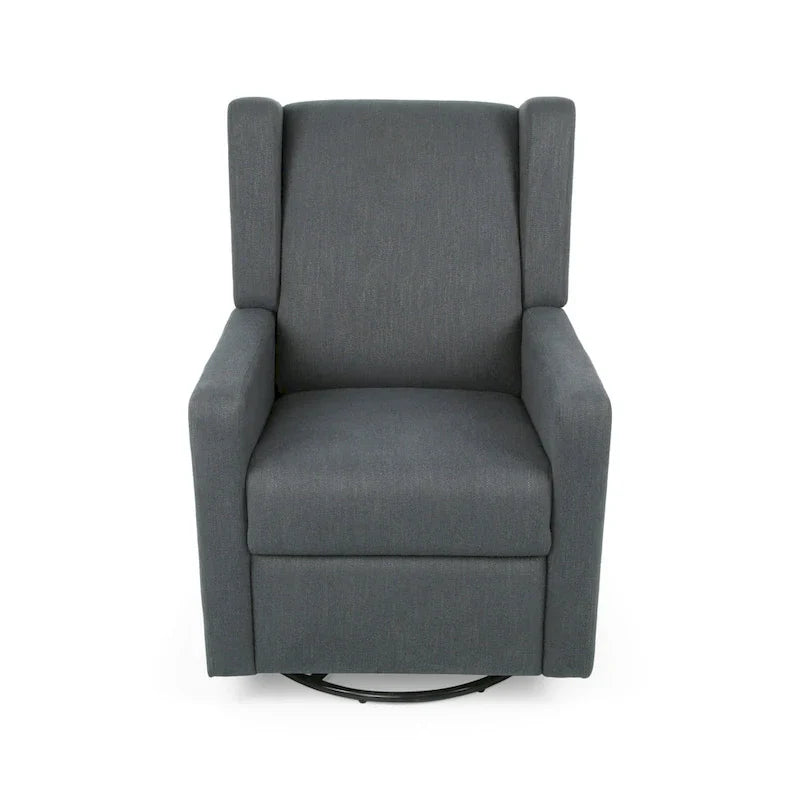Fauteuil Inclinable Pivotant Rembourré Contemporain Hounker par Christopher Knight Home