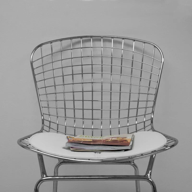 Tabouret de comptoir en fil de chrome du milieu du siècle (Lot de 2) - N/A