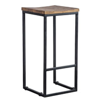Tabouret sans dossier en bois et fer Jarrell de Carbon Loft