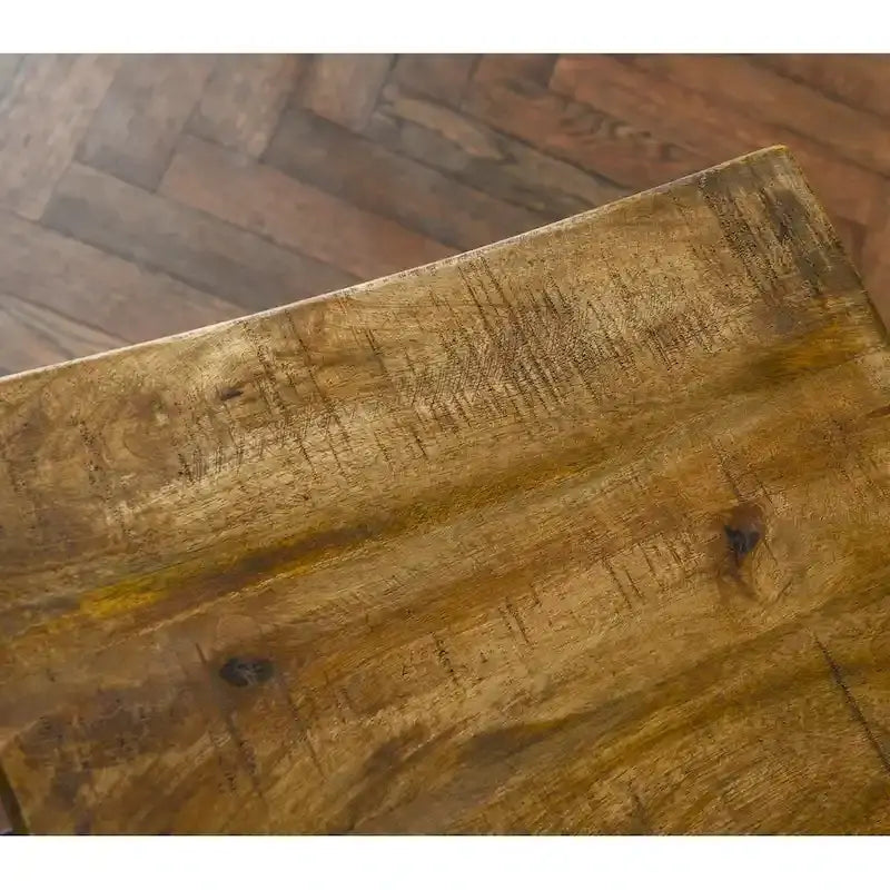 Tabouret sans dossier en bois et fer Jarrell de Carbon Loft