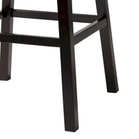 Tabouret de bar pivotant capitonné en simili-cuir brun moderne et contemporain Avril à clous décoratifs (lot de 2)