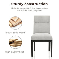 Chaises d'appoint rembourrées contemporaines Zibo de Furniture of America (Lot de 2)