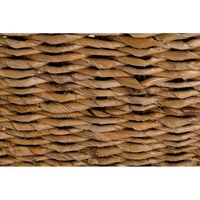 Banc tissé en abaca naturel avec coussin par East at Main